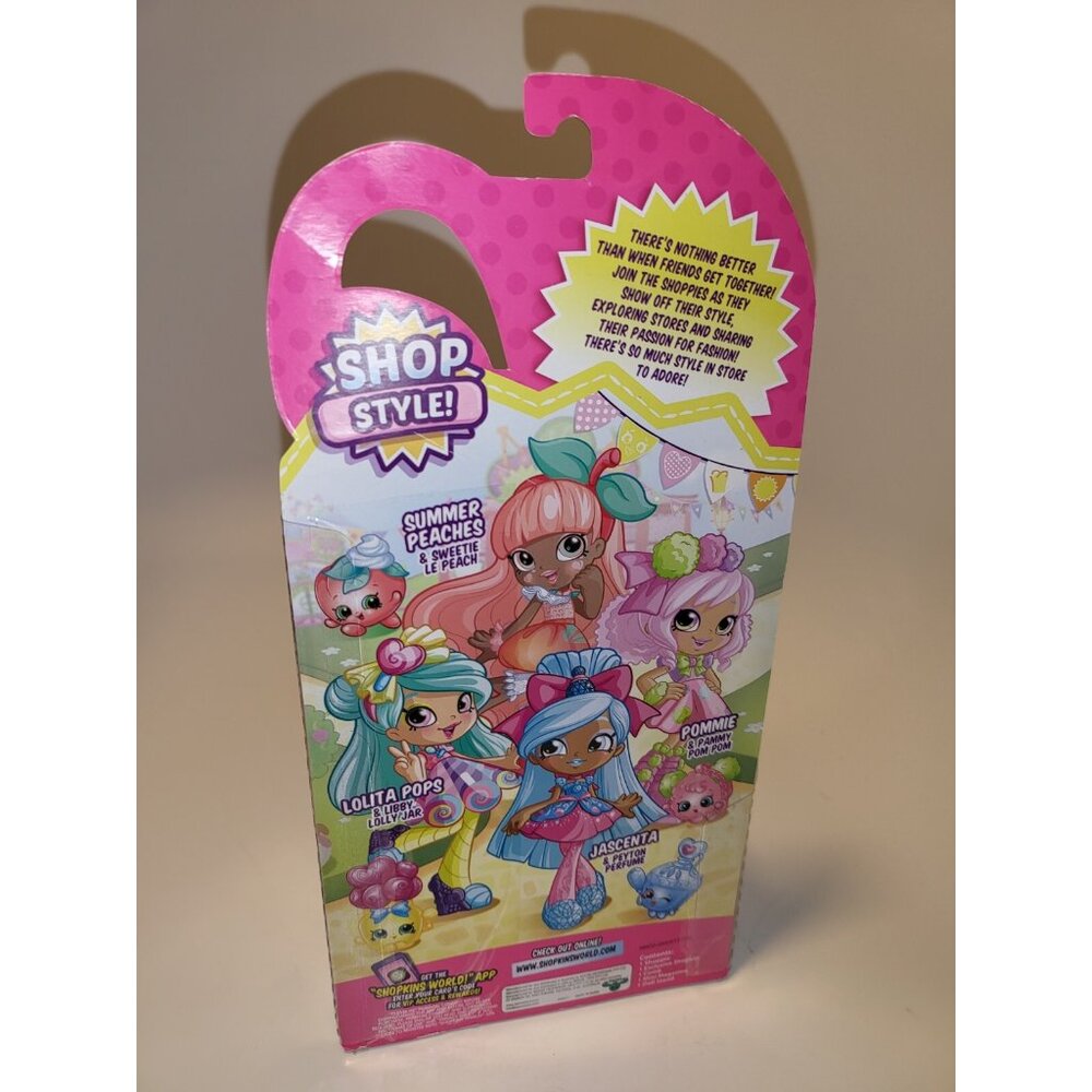 Shopkins Summer Peaches & Sweetie Le Peach Shoppie Shoppies Shop Style NEW RARE! - Picture 4 of 12